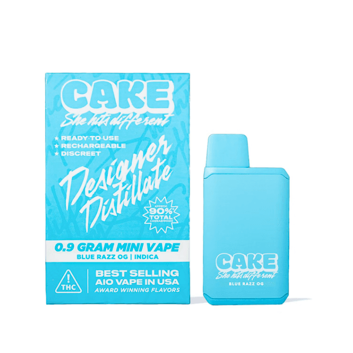 CAKE Blue Razz OG (I) Disposable Vape 0.9g