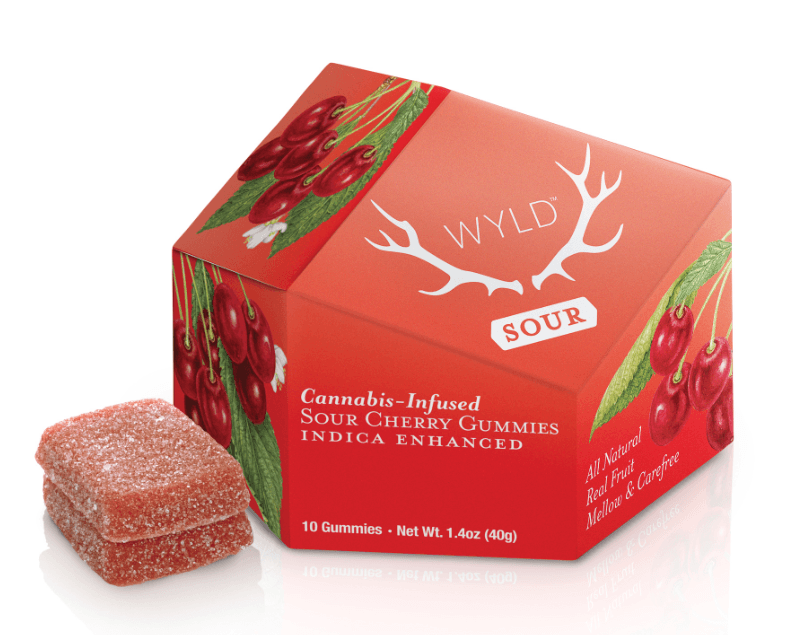 Wyld Sour Cherry 100mg Gummies