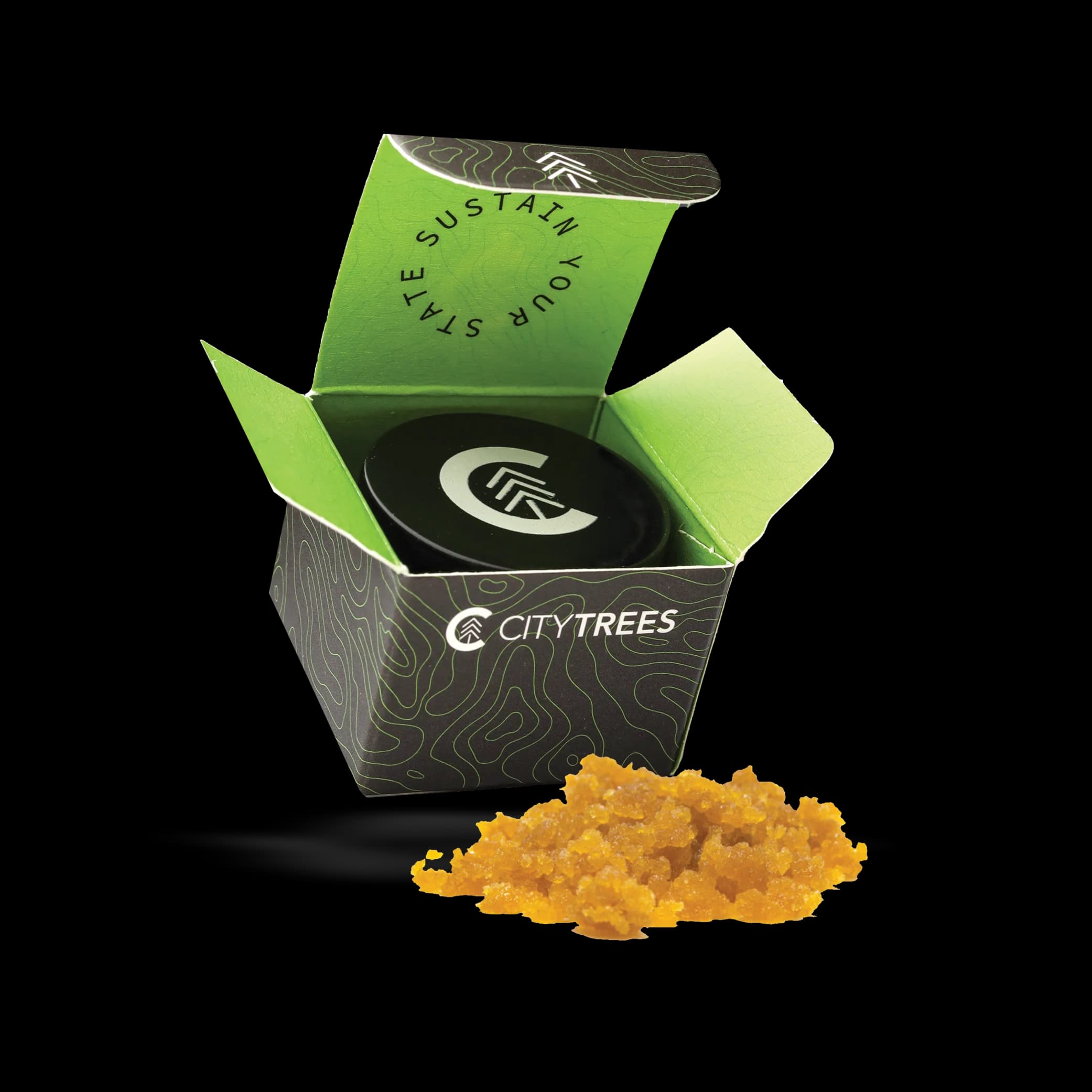 Peach Ringz Cured Resin Sugar Baller Jar