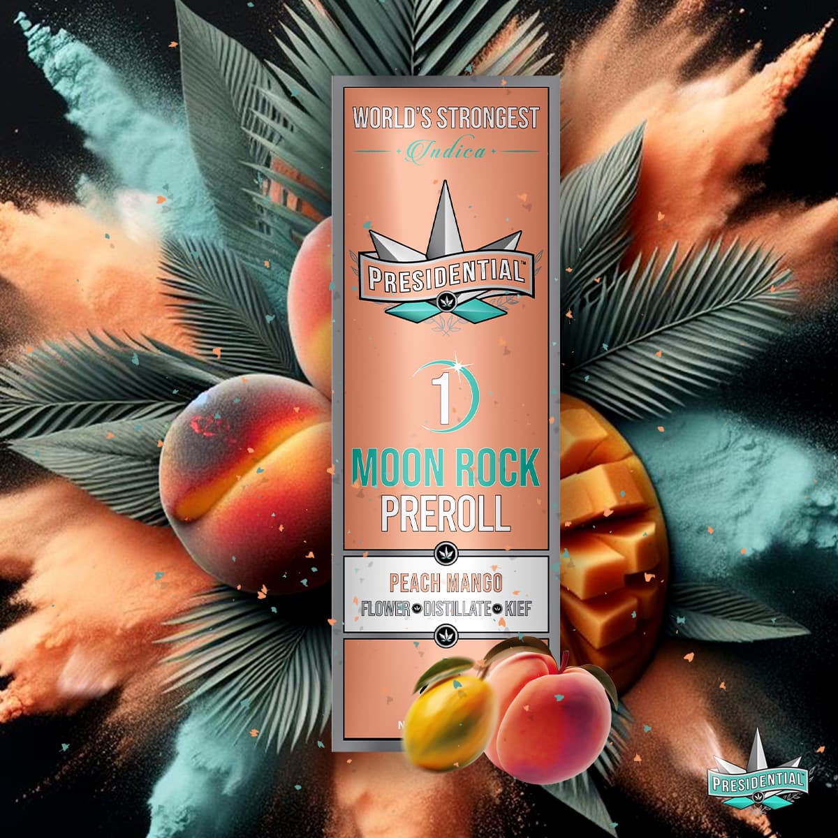 Presidential - Peach Mango Moon Rock Pre-Roll