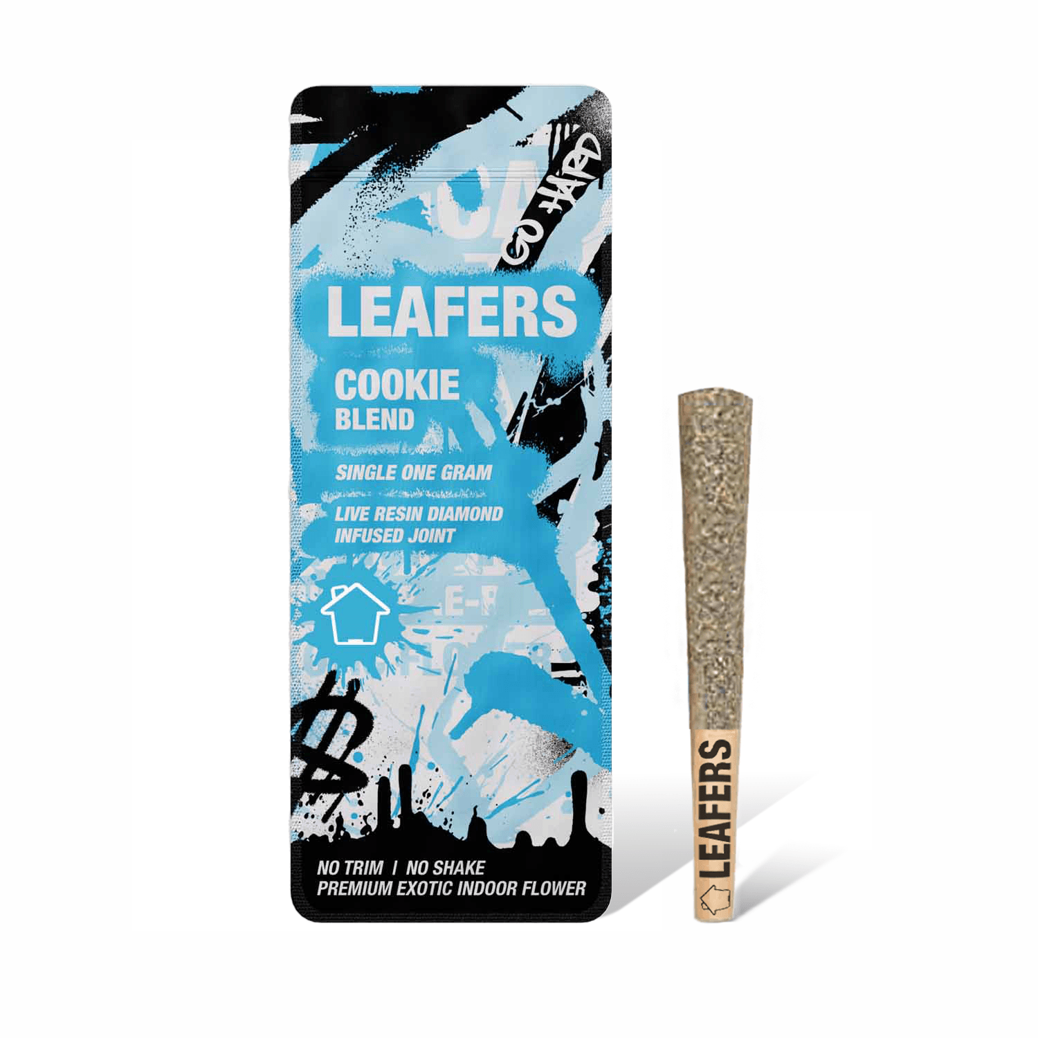 Leafers - Live Resin Diamond Infused Preroll - Cookie Blend (H) (1.0g)