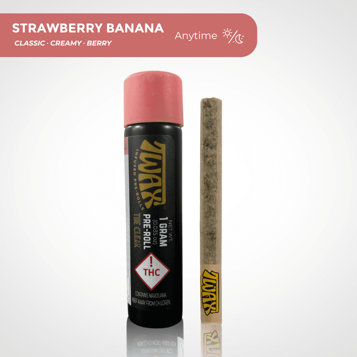 The Clear - TWAX Strawberry Banana Infused Pre-Roll
