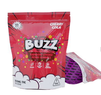 BUZZ Rosin | Cherry Soda Solventless Gummies 100mg