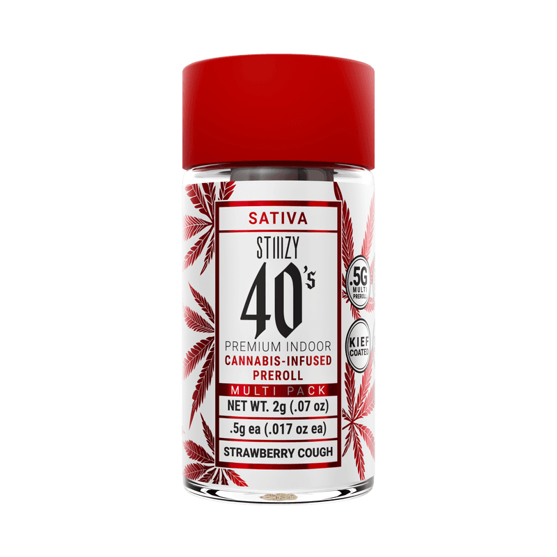 Stiiizy 40's | Strawberry Cough | 2g 4pk] [Infused Preroll] NOT REDEEMABLE