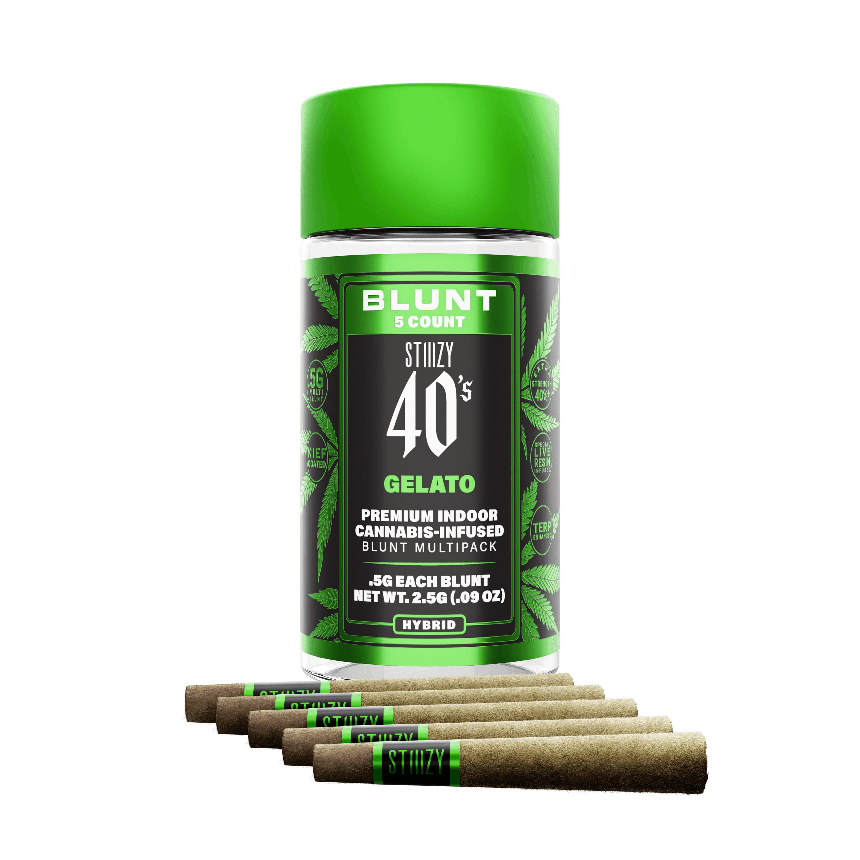 Stiiizy 40's Infused Blunts Gelato 4x .5g