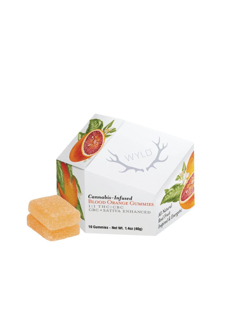 Wyld Blood Orange 1:1 THC:CBC Gummies 10mg 10pk