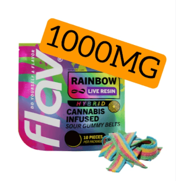Flav - Gummies Belts Live Resin - Rainbow (H) (1000mg)