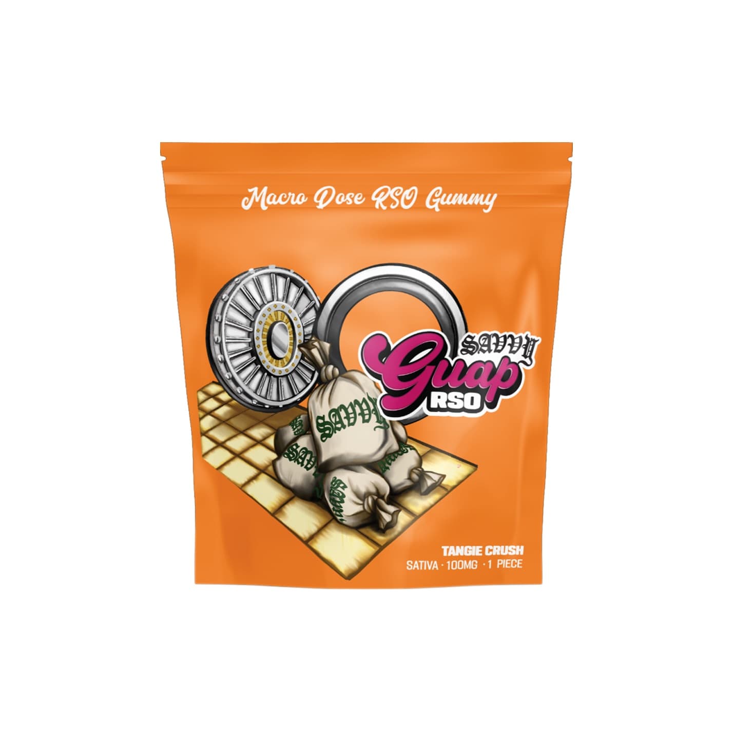 Savvy Guap RSO Tangie Crush 100mg Gummies