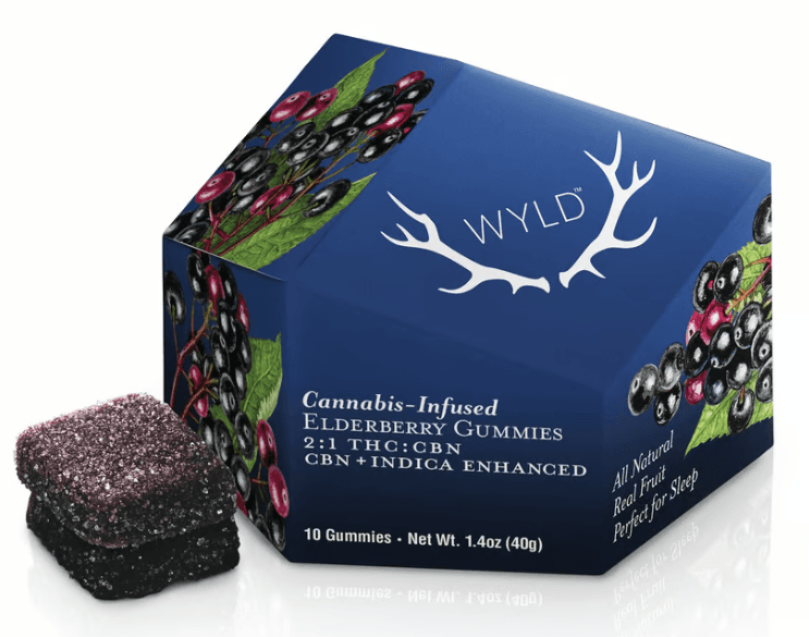 Wyld Elderberry 2:1 100mgTHC:50mgCBN Gummies