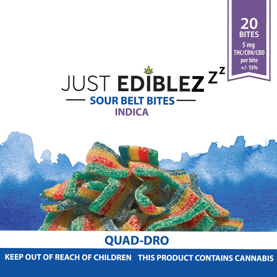 Just Edibles - Quad Dro Bites Sleep 1:1:1 20pk (100mg)