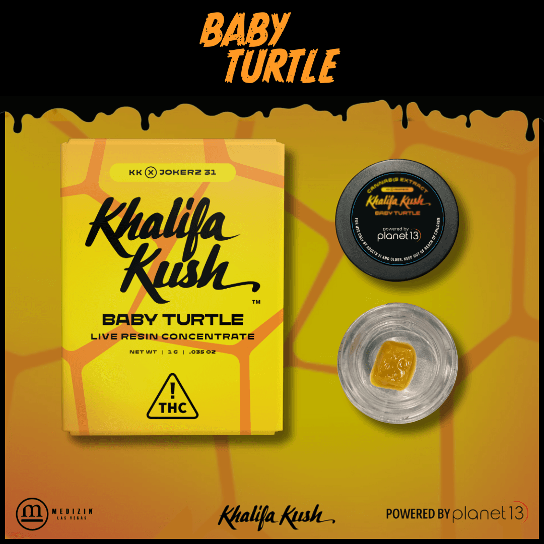 Khalifa Kush Baby Turtle .5g Live Resin Badder
