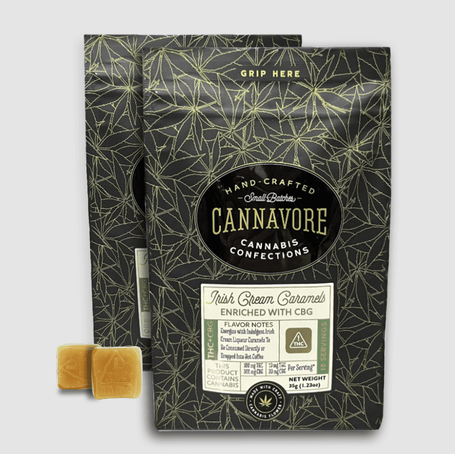 Cannavore | Irish Cream Caramels 3:1 CBG/THC 100mg