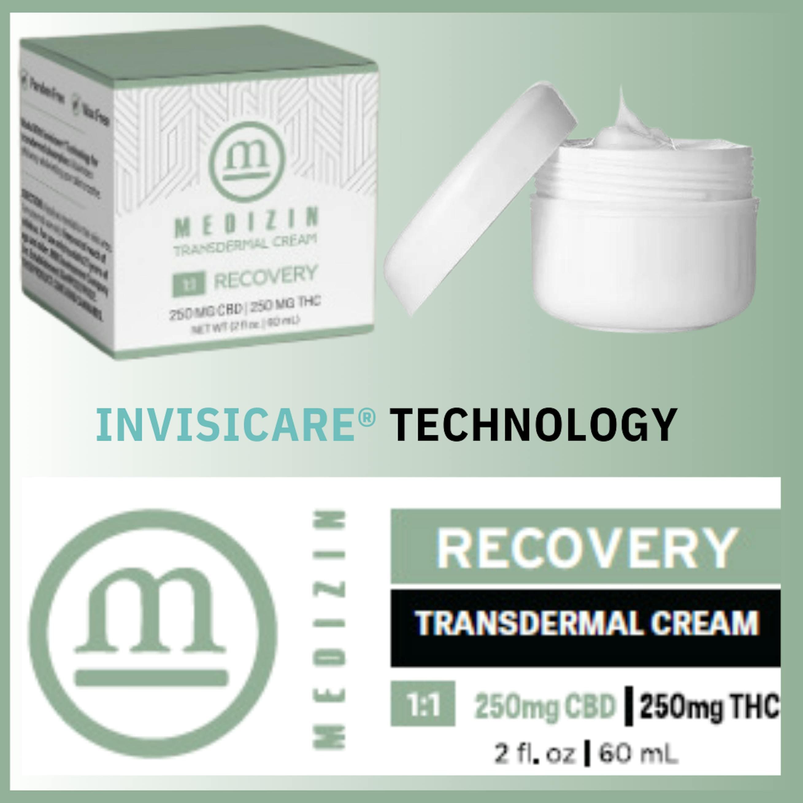Medizin Recovery 1:1 250mg THC:250mg CBD Cream