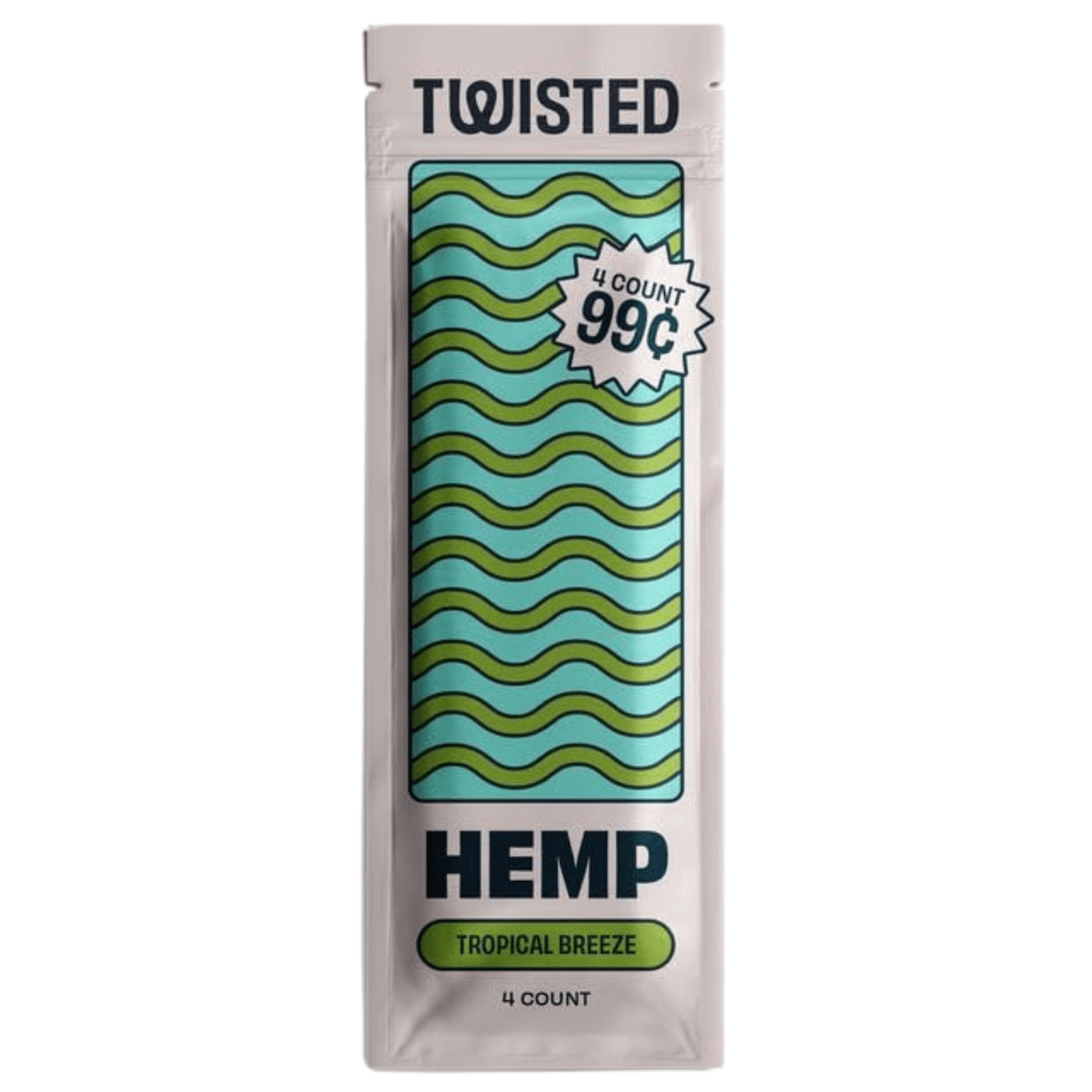 Twisted Hemp Wraps Tropical Breeze  4pk