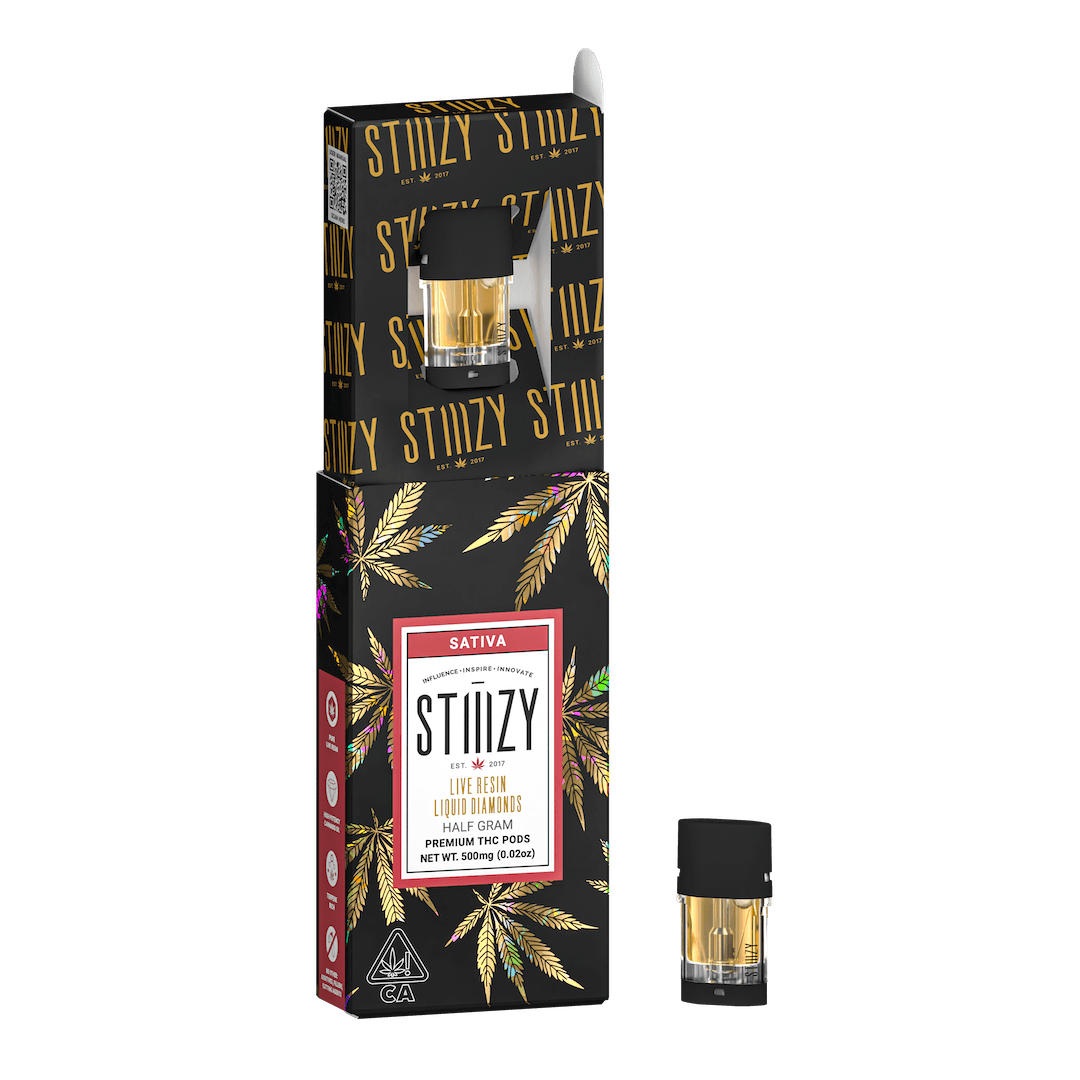 STIIIZY Purple Zlushie Liquid Diamonds Live Resin Vape Pod 500mg