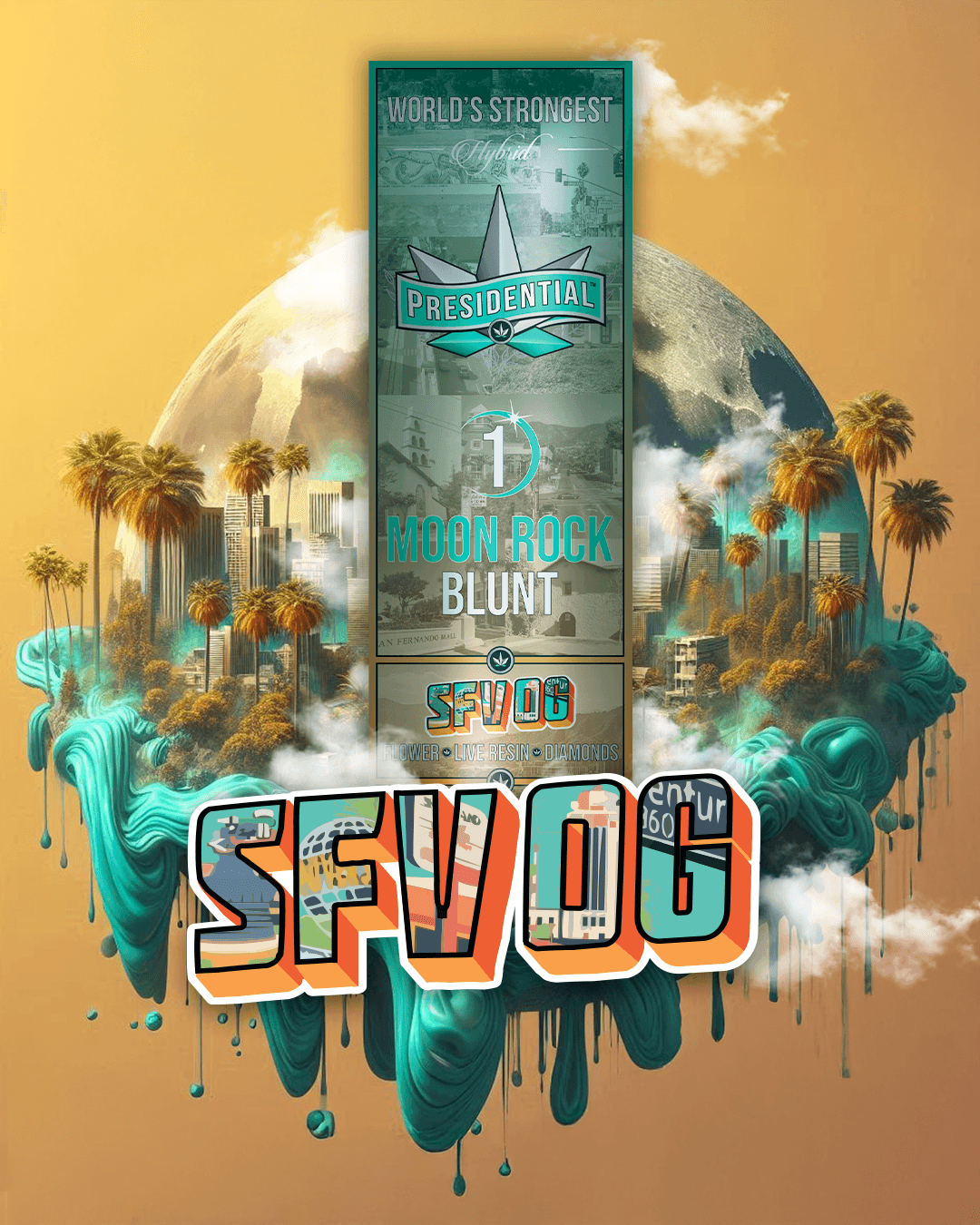 SFV OG INFUSED HEMP BLUNT 1.5G PRESIDENTIAL M{703} N{452}