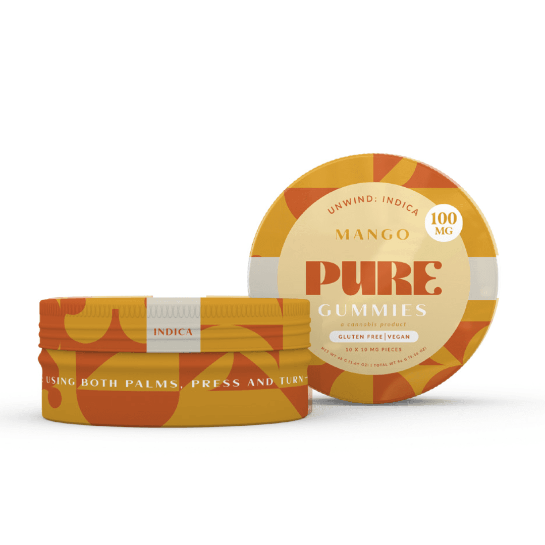 100mg <10x10mg> Gummies (Mango) [Indica]