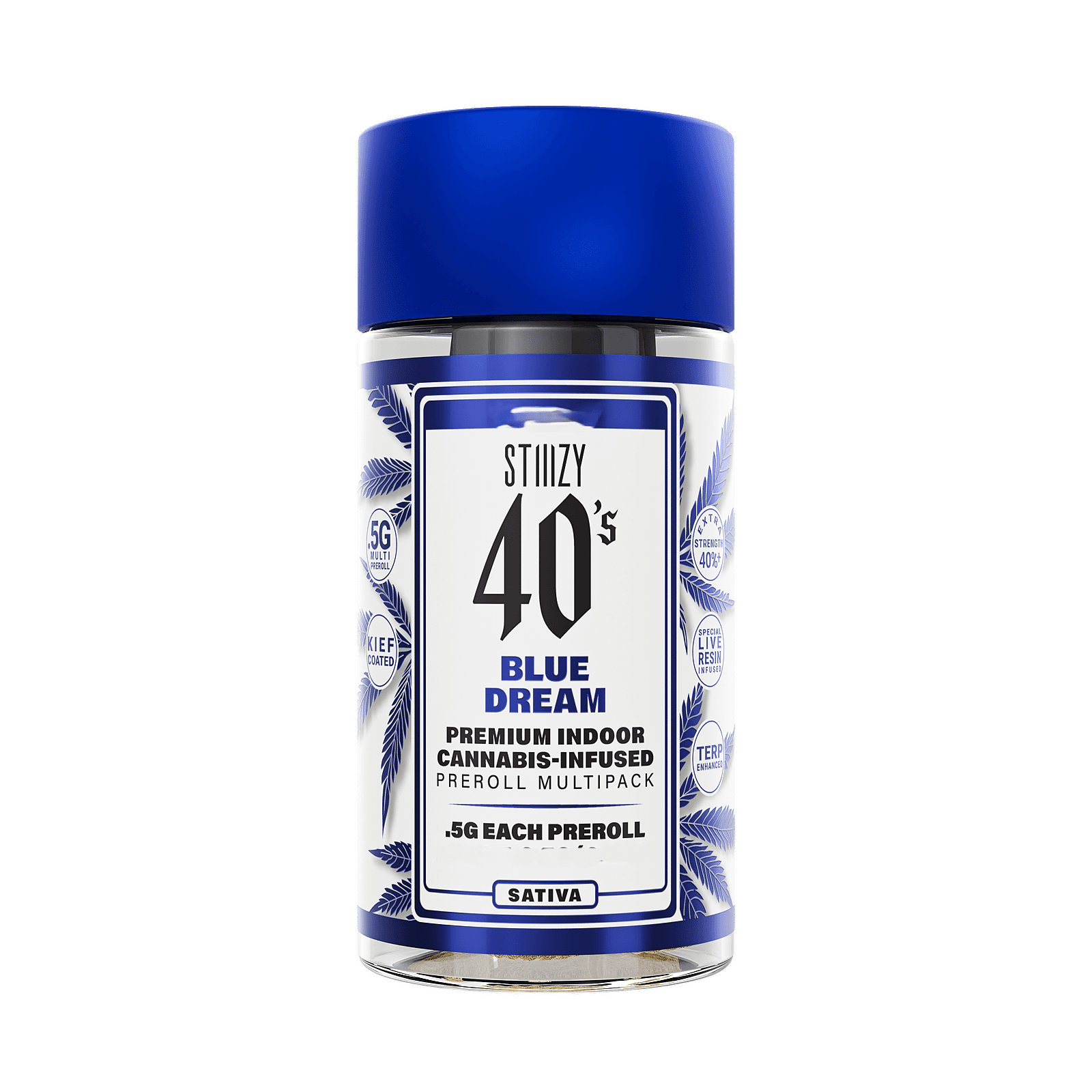 STIIIZY 40s | Blue Dream 4pk Infused Pre-Roll 2g