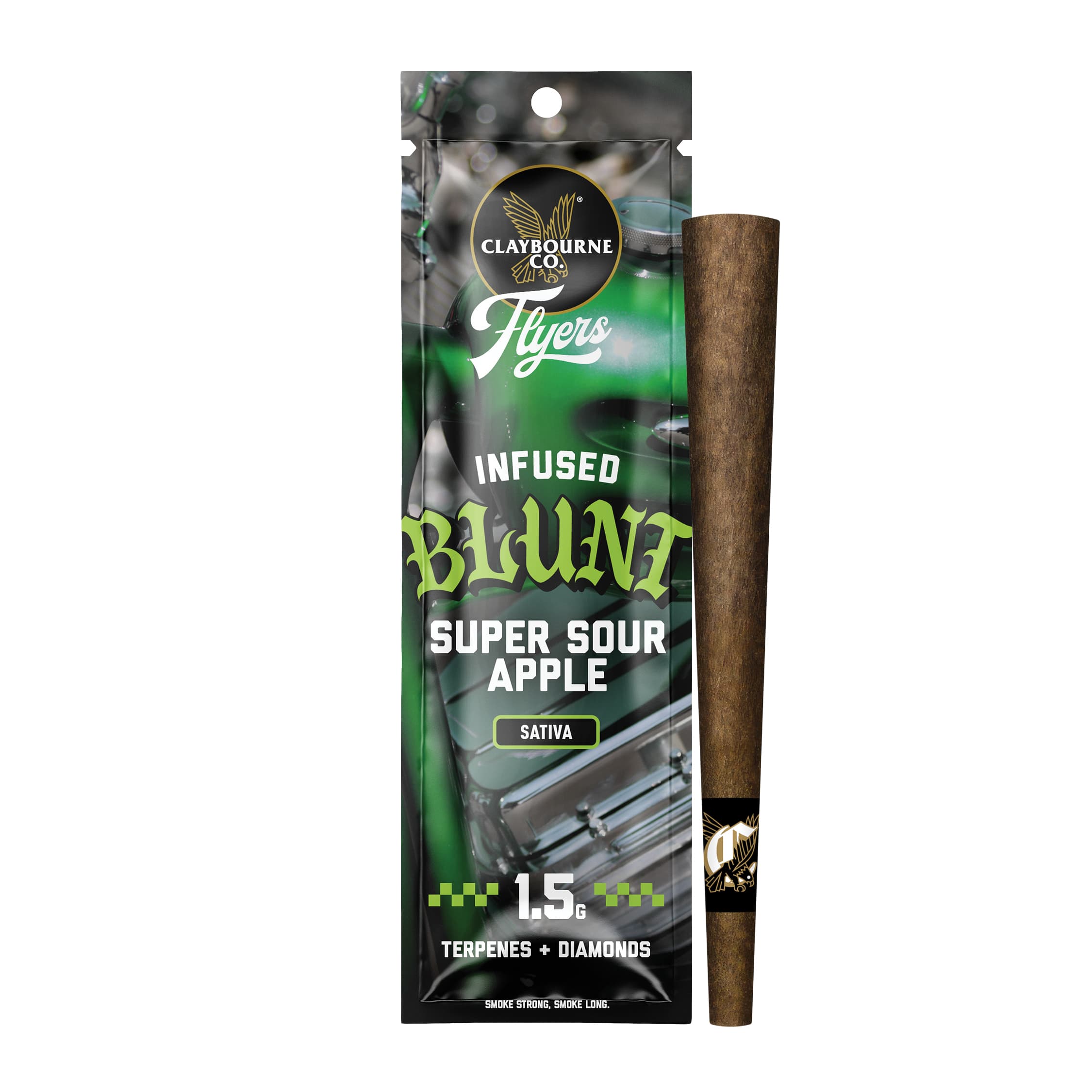 Claybourne Co. Flyers Super Sour Apple (S) Infused Blunt 1.5g