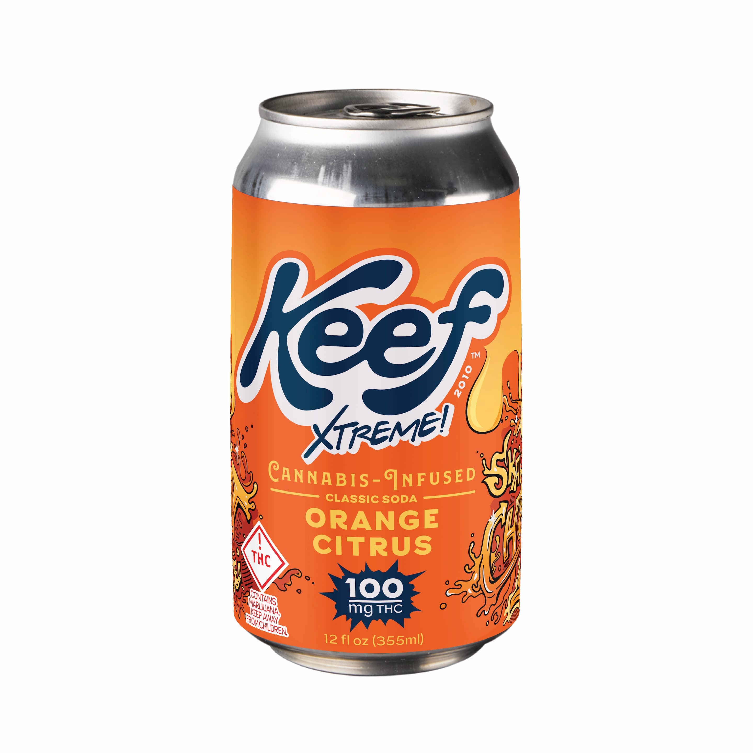 Orange Citrus Xtreme Classic Soda 12oz