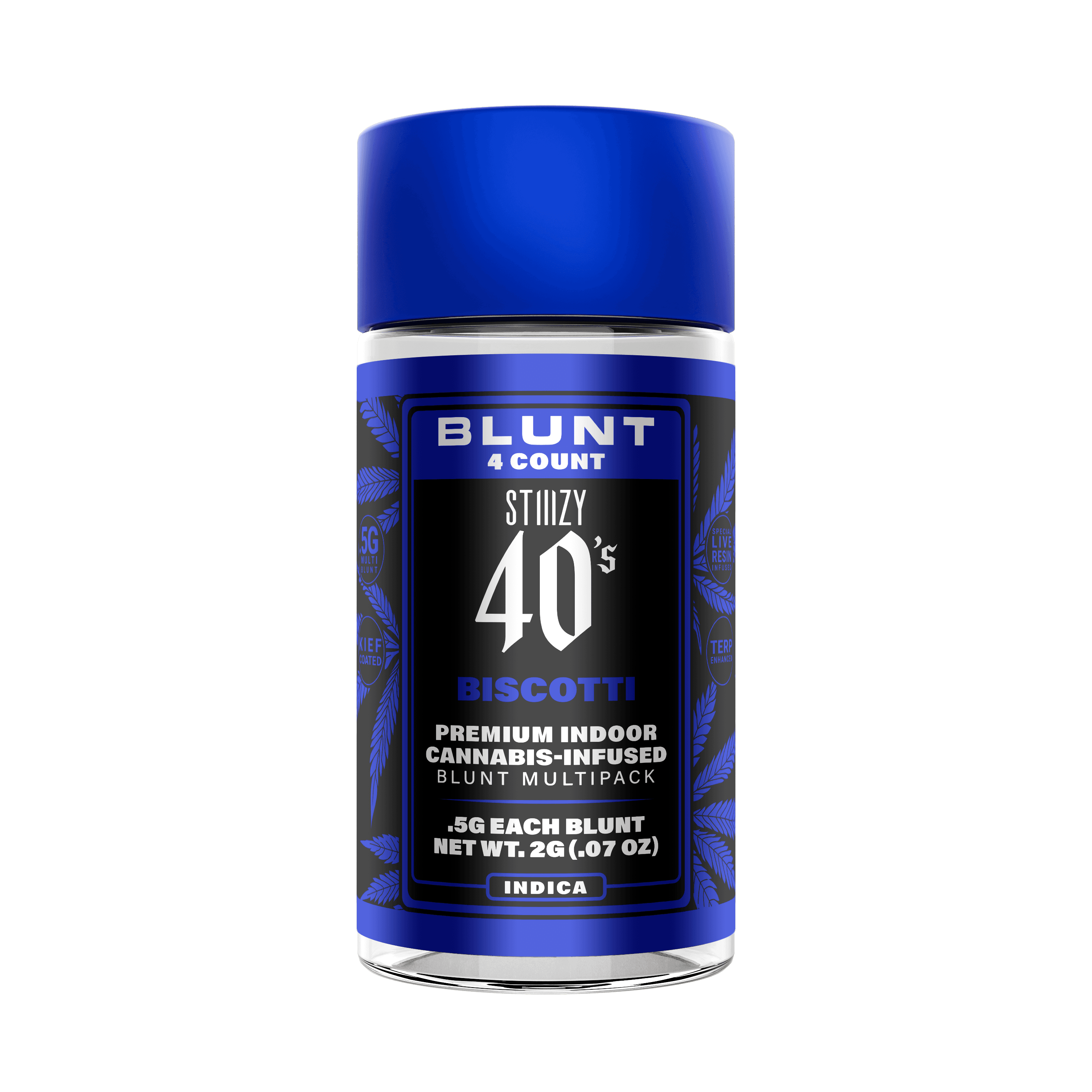 STIIIZY 40's Biscotti (I) Infused Blunt Multipack 0.5g 4pk