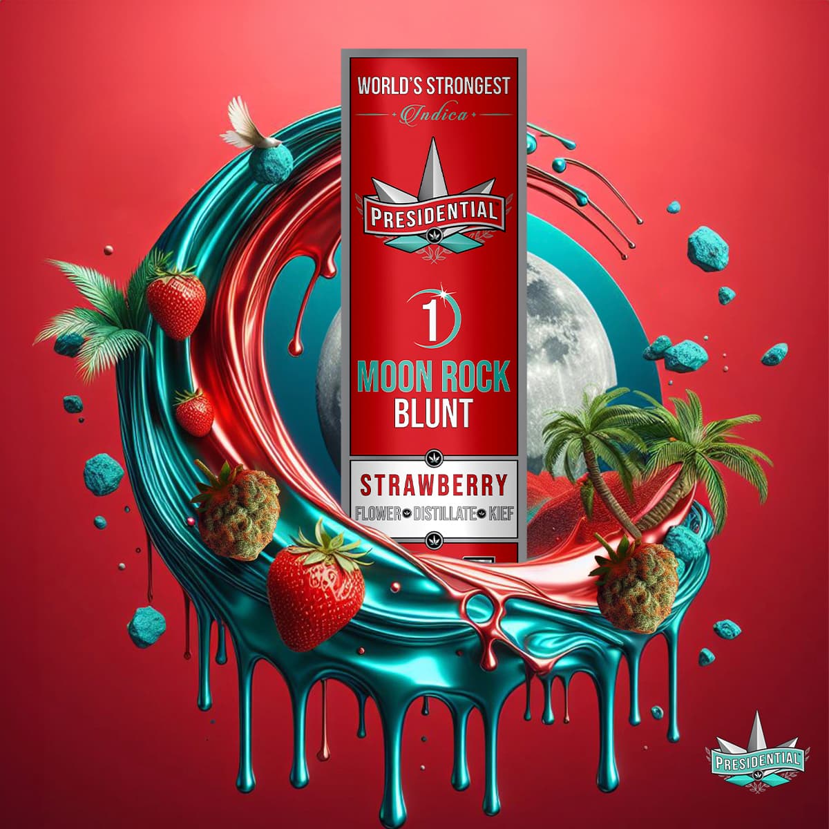 Presidential - Strawberry Moon Rock Blunt