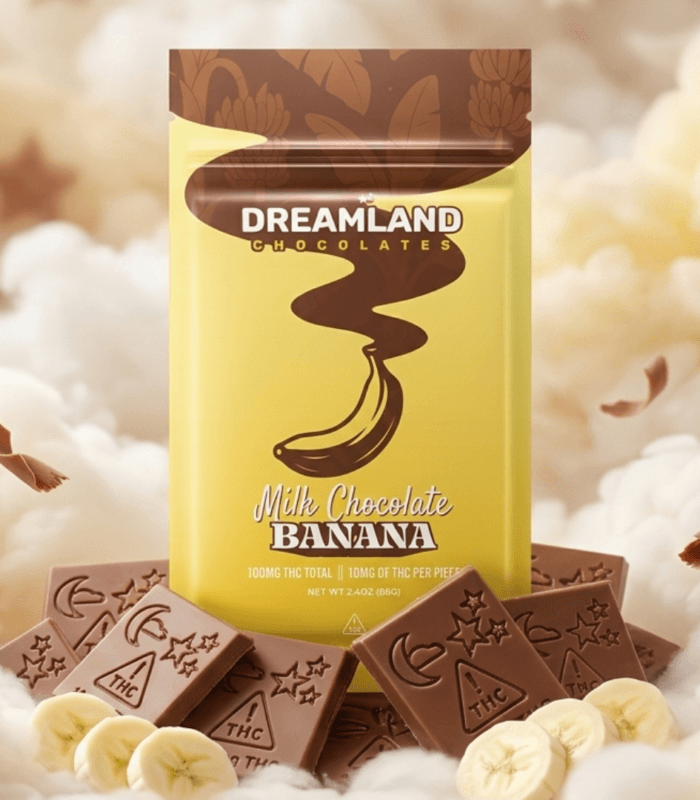 Dreamland Milk Chocolate Banana 100mg Bar