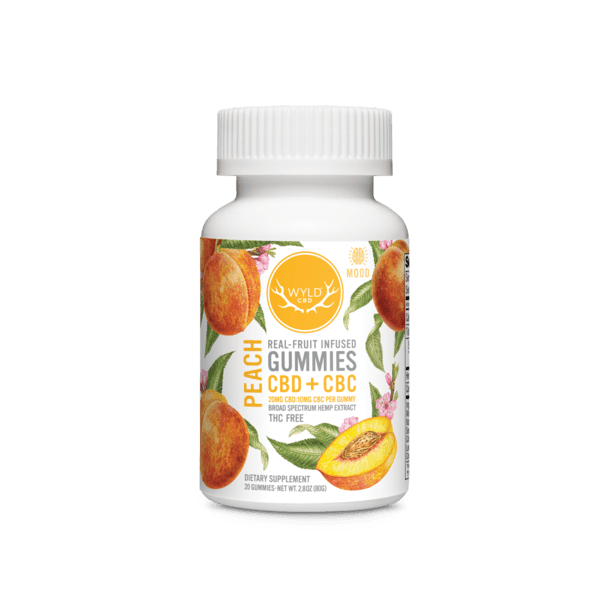 Wyld Peach 2:1 CBD:CBC Gummies 20mg 20pk