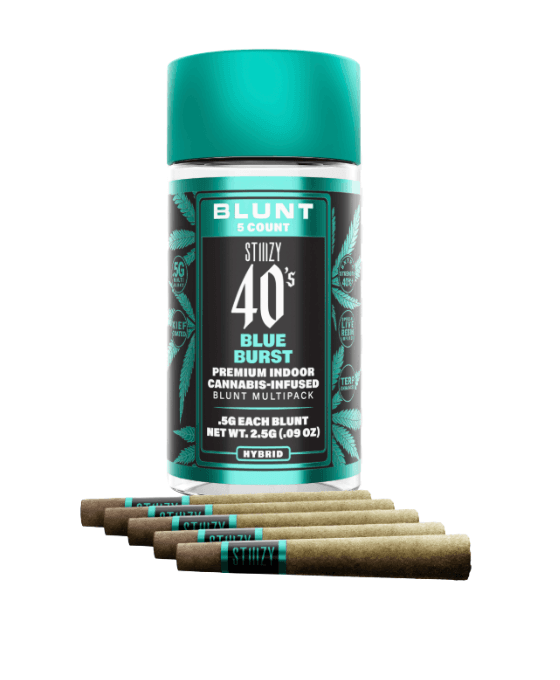 Stiiizy 40's | Blue Burst | 2g 4pk] [Infused Blunt] NOT REDEEMABLE