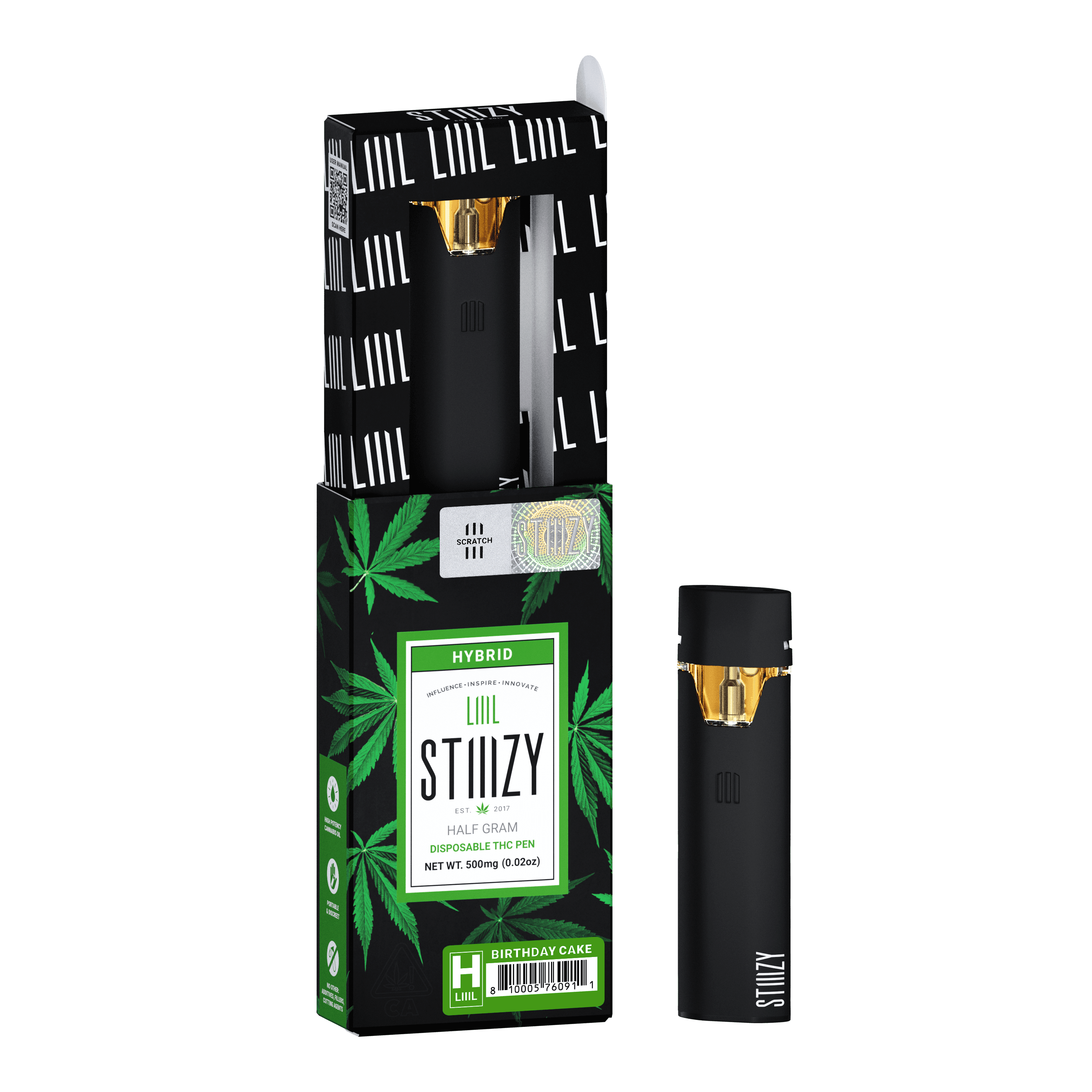 STIIIZY Birthday Cake (H) Disposable Vape 0.5g