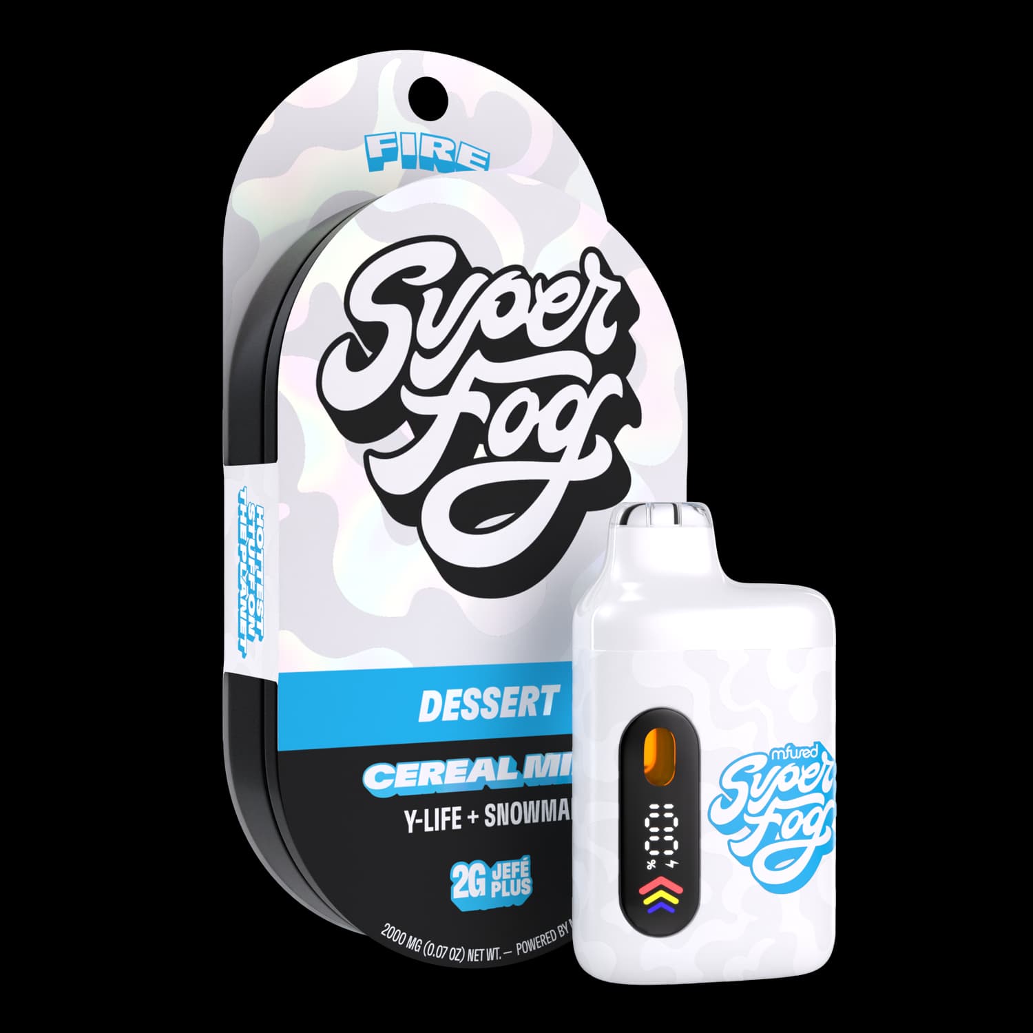 Super Fog AIO Fire Liquid Diamonds 2000mg Hybrid Cereal Milk