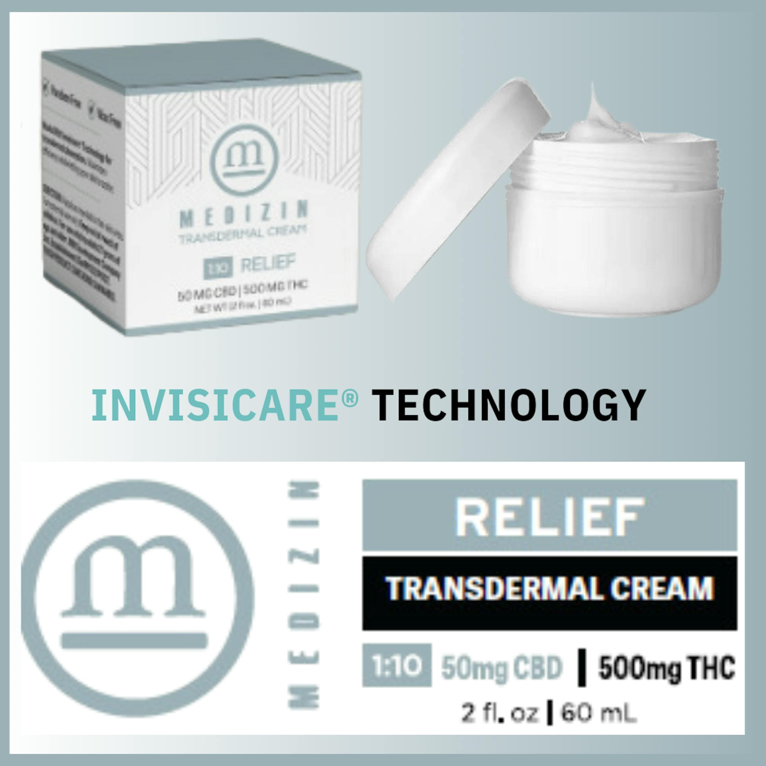 Medizin Relief 1:10 50mg CBD:500mg THC Cream