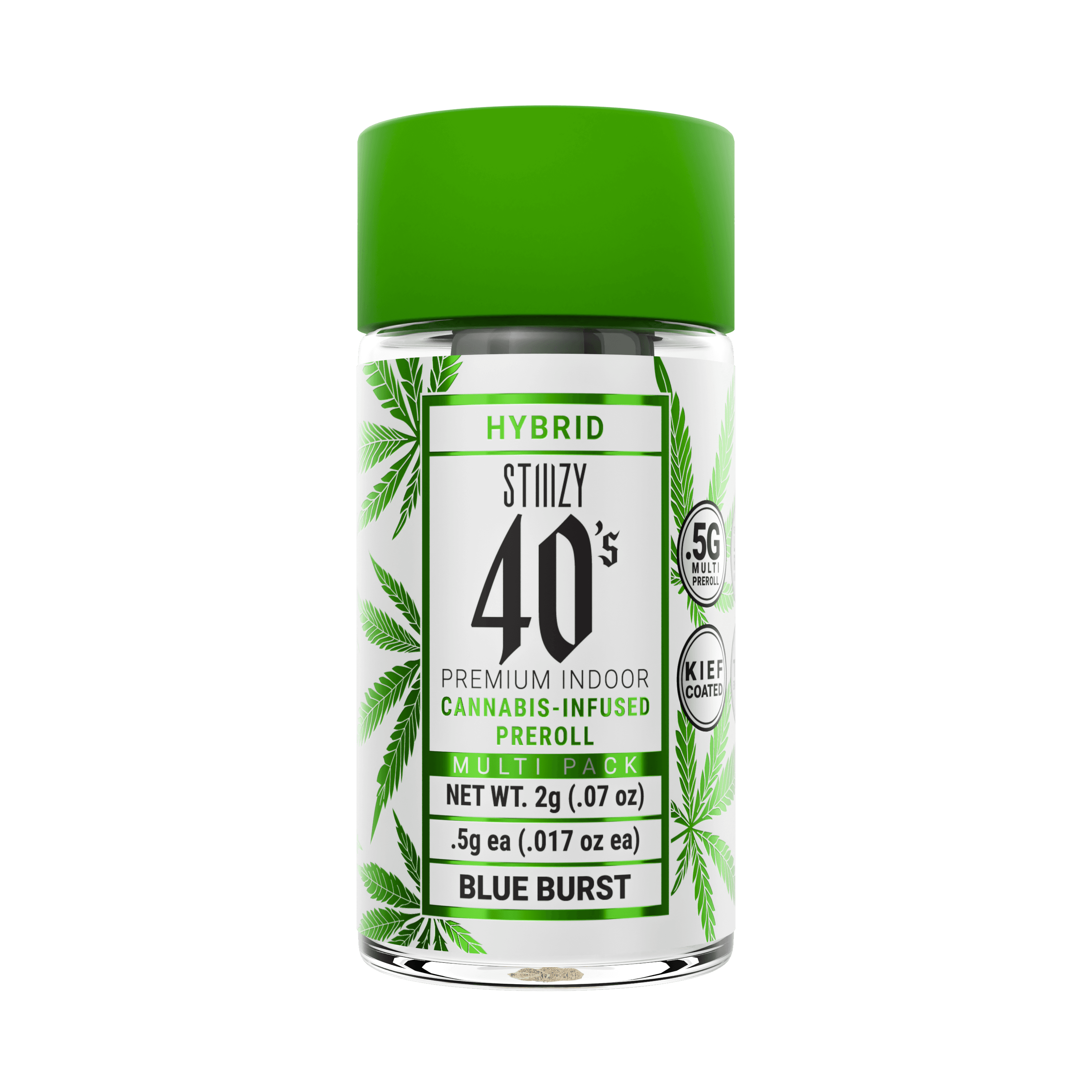 Stiiizy 40's | Blue Burst | 2g 4pk] [Infused Preroll] NOT REDEEMABLE