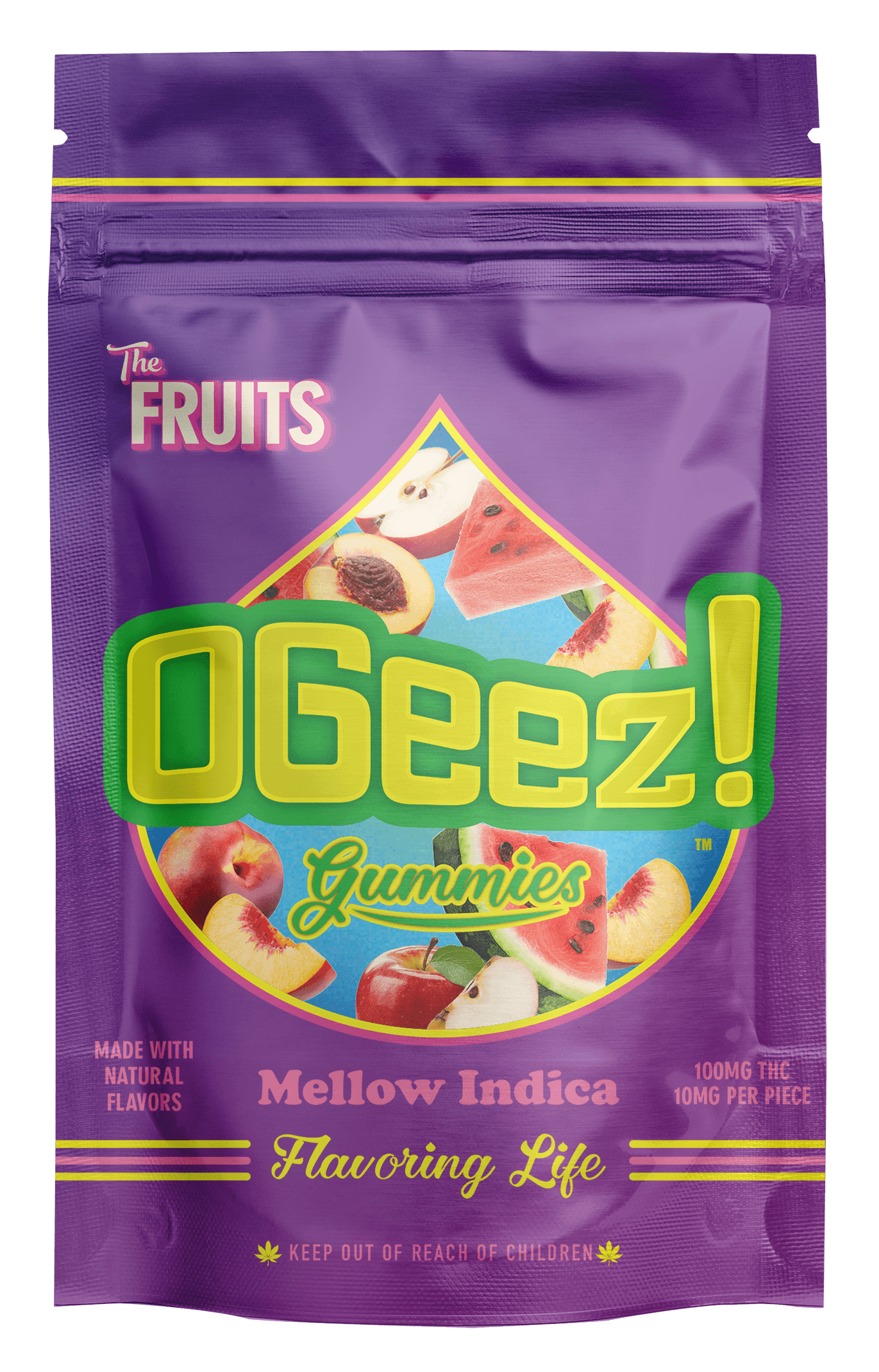 OGeez! - The Fruits Gummies - Mellow Indica (I) (100mg)