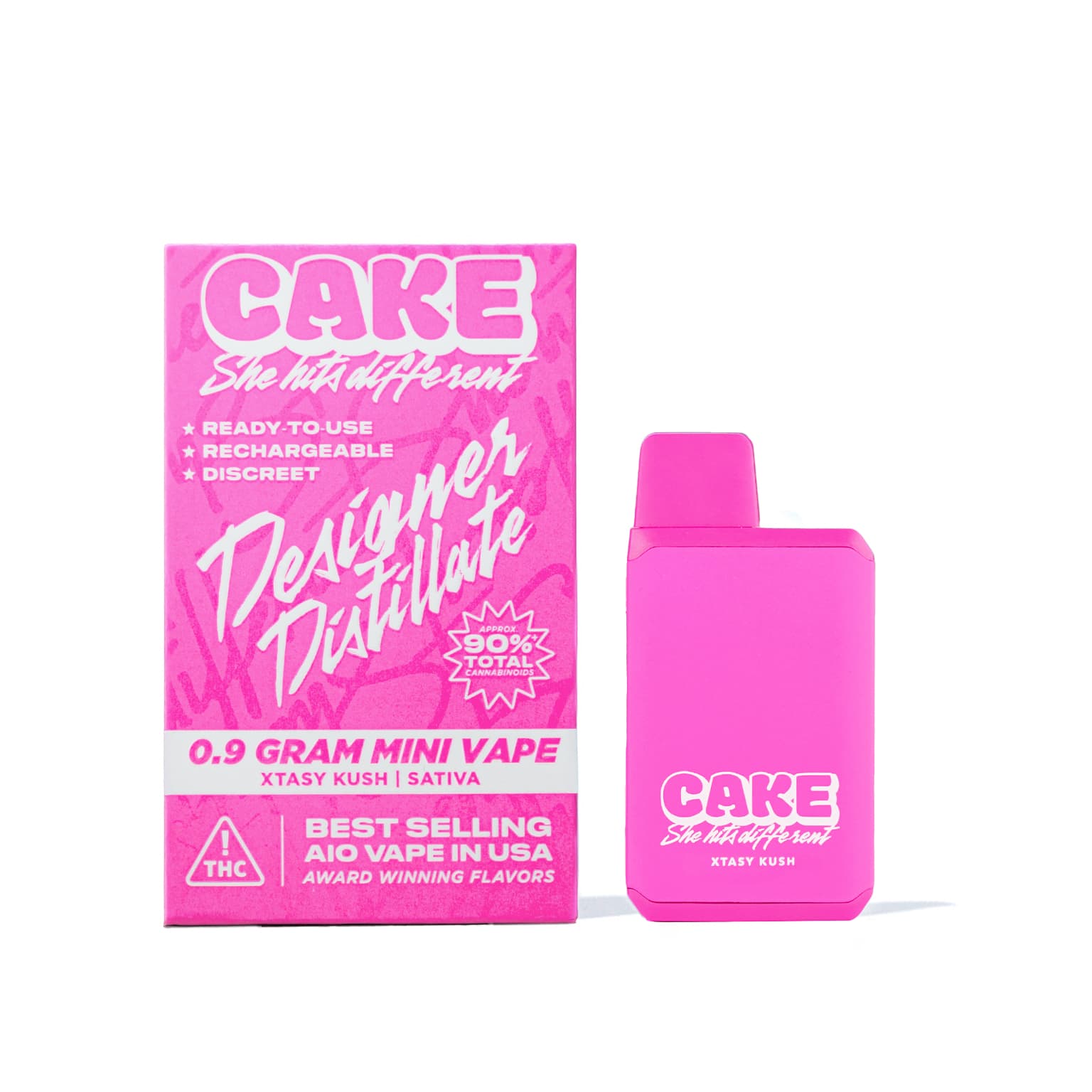 Cake - Xtasy Kush Disposable (0.9g)