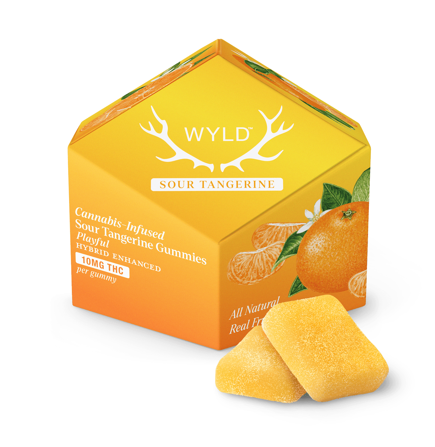 WYLD | Sour Tangerine Hybrid Enhanced Gummies 100mg