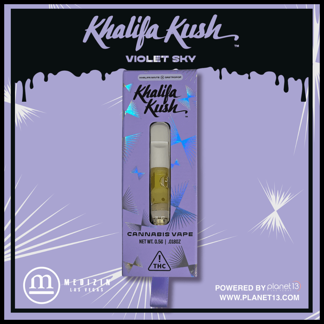 Khalifa Kush Violet Sky .5g Live Resin Vape Cartridge
