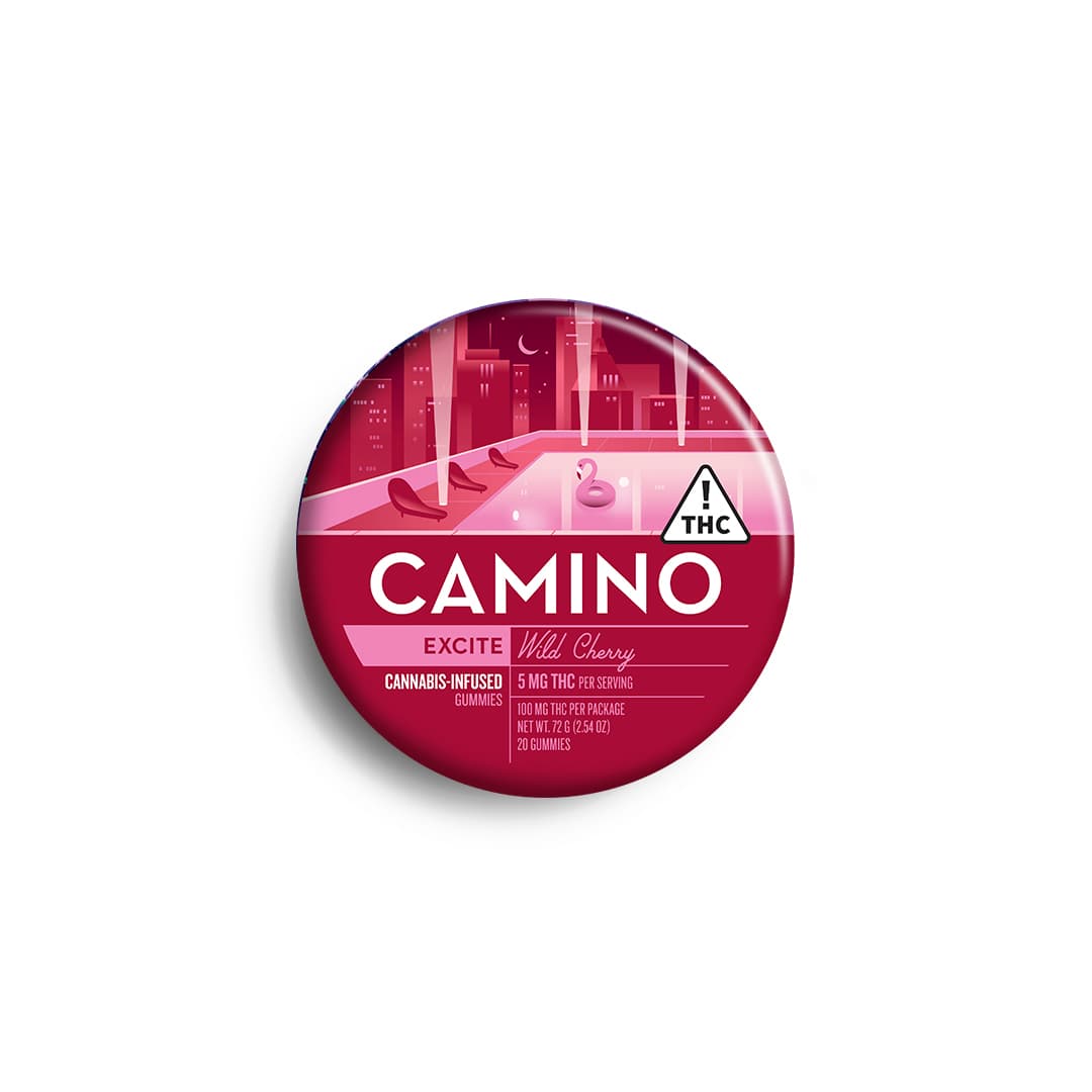 Kiva Camino | Wild Cherry Gummies 20pk 100mg