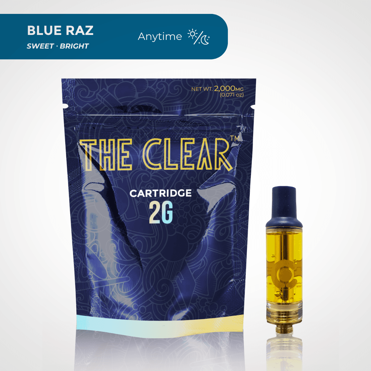 The Clear - The Original Blue Raz Cartridge