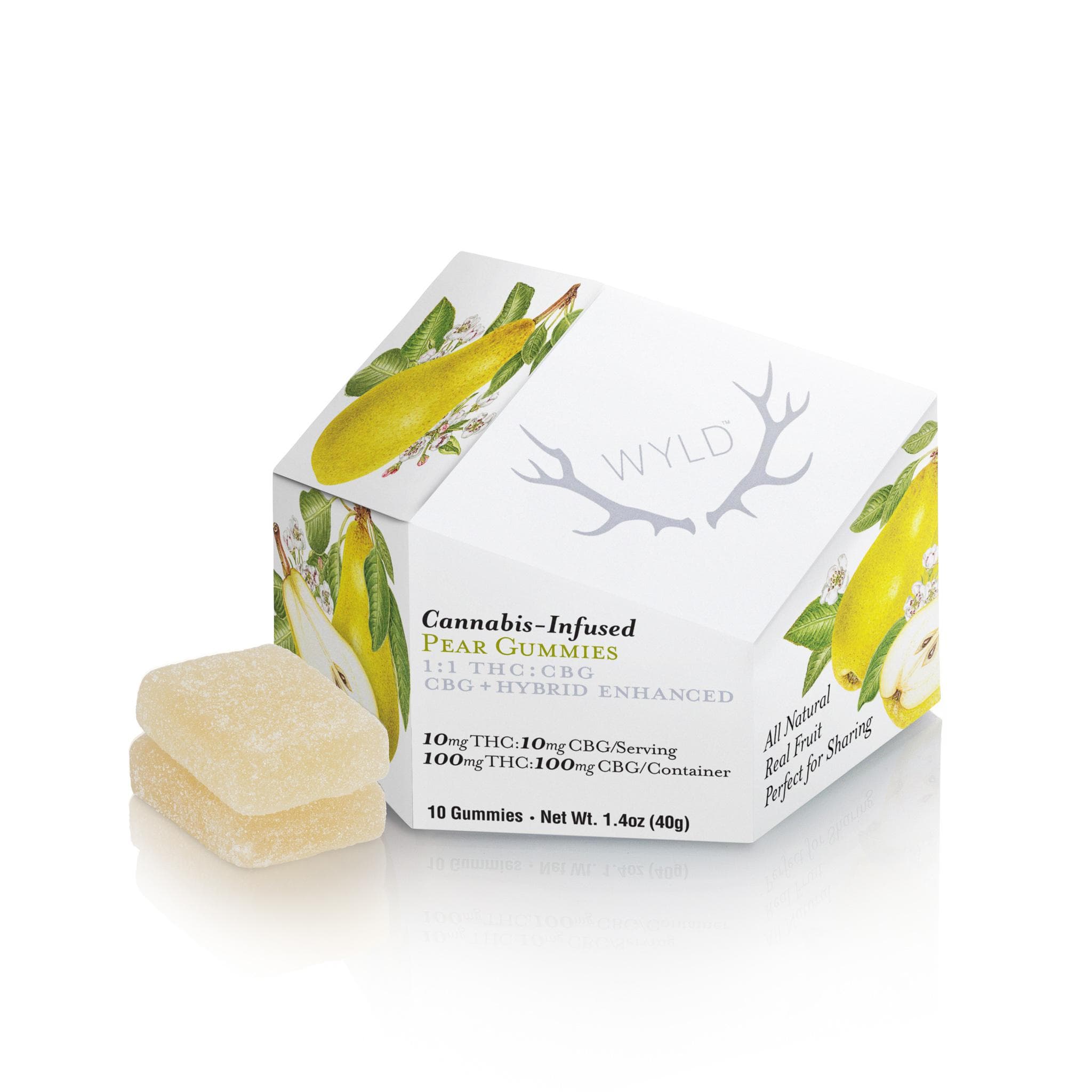 WYLD Pear 100mg THC 100mg CBG