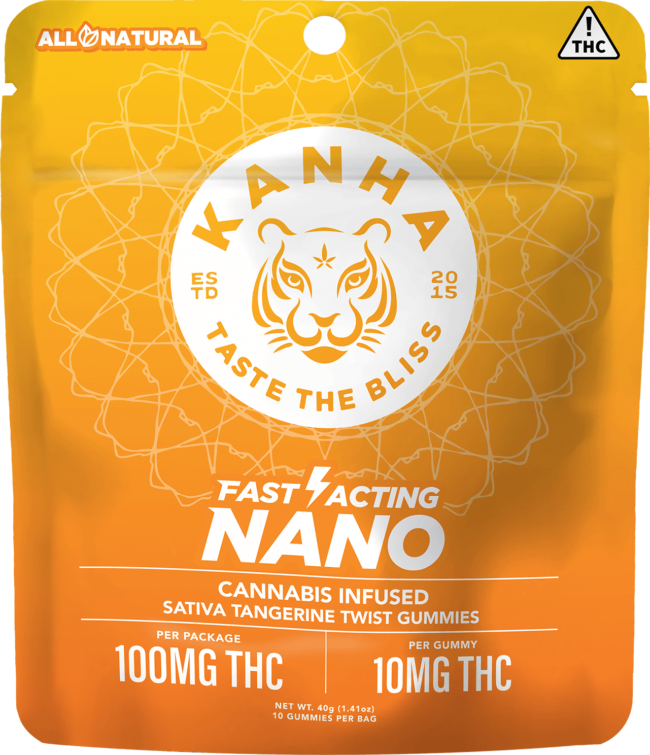 Kanha Nano Tangerine Twist (S) Gummies 10mg 10pk