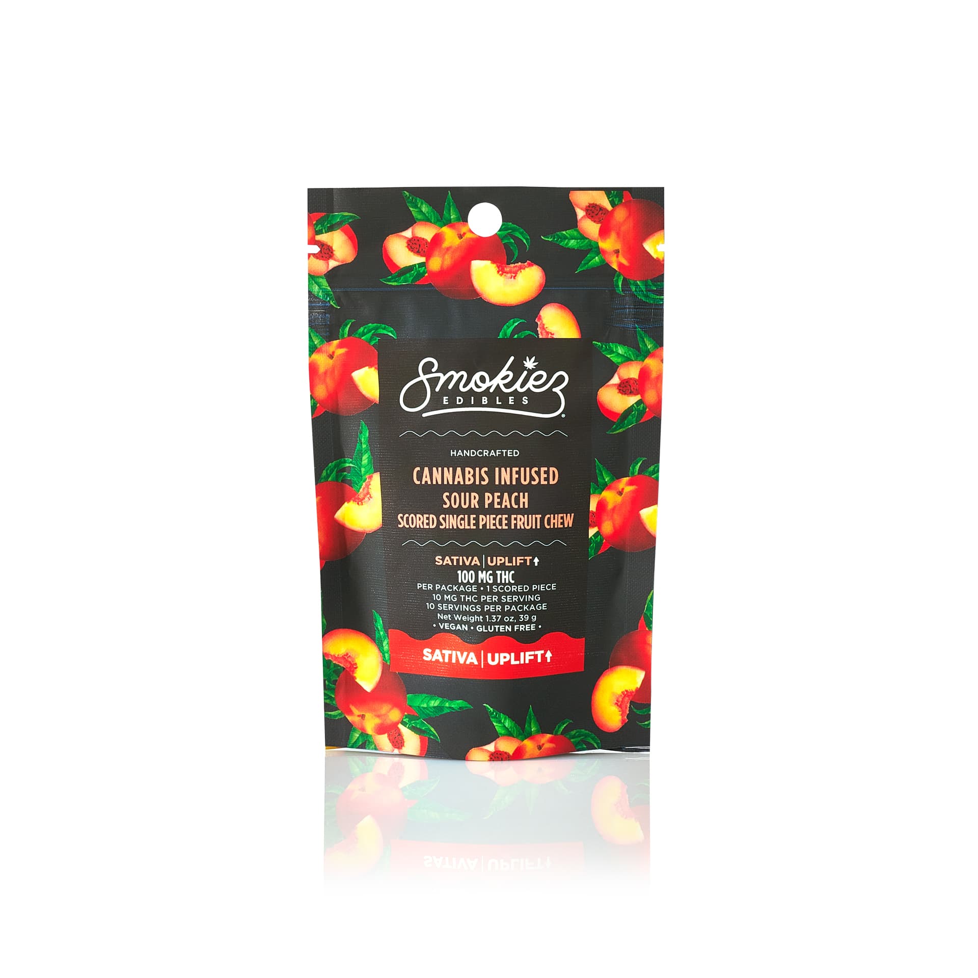 SMOKIEZ - GUMMIES - 100MG - 1PK - SOUR PEACH - SATIVA