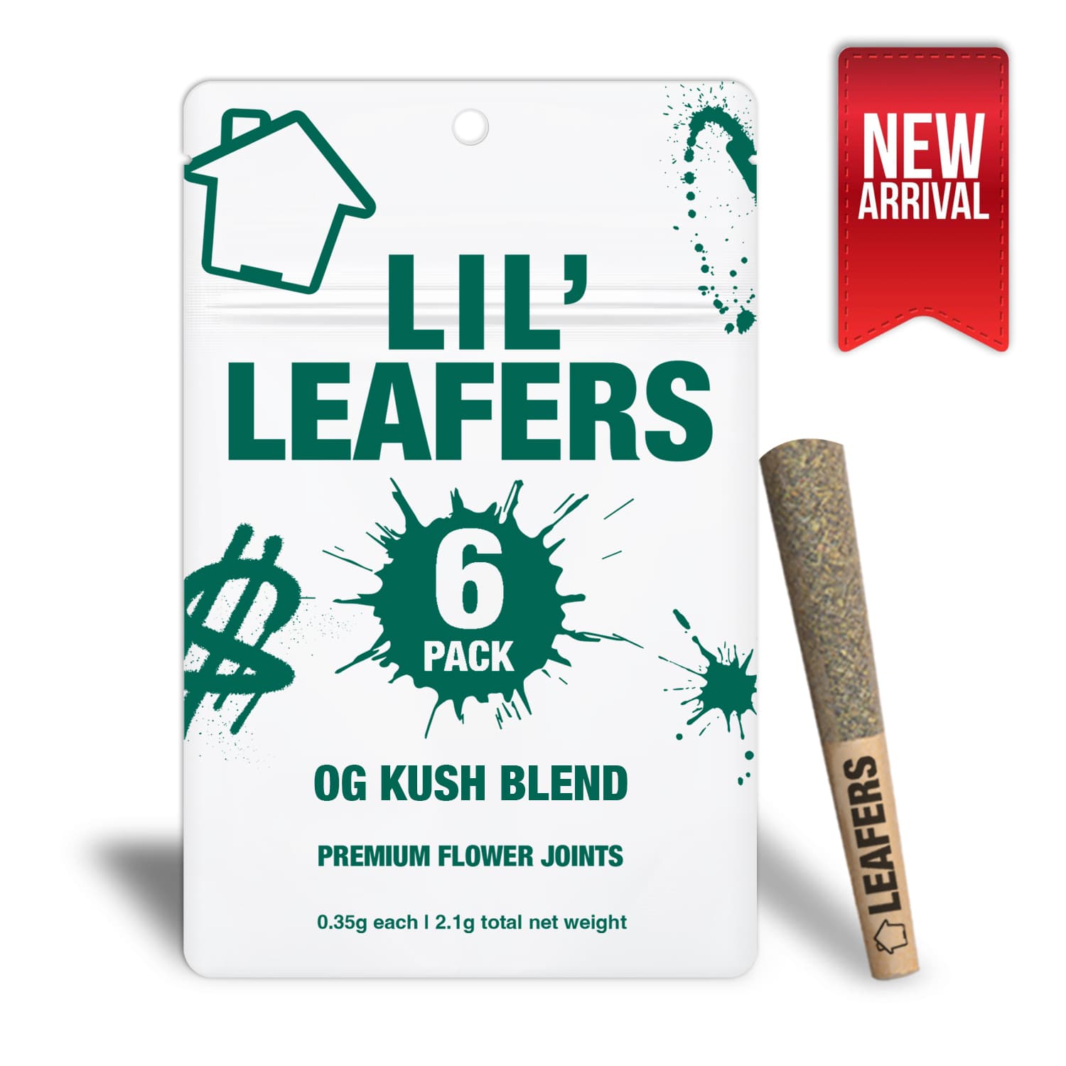 LIL' Leafers OG Kush Blend (6-pack of .35g joints)