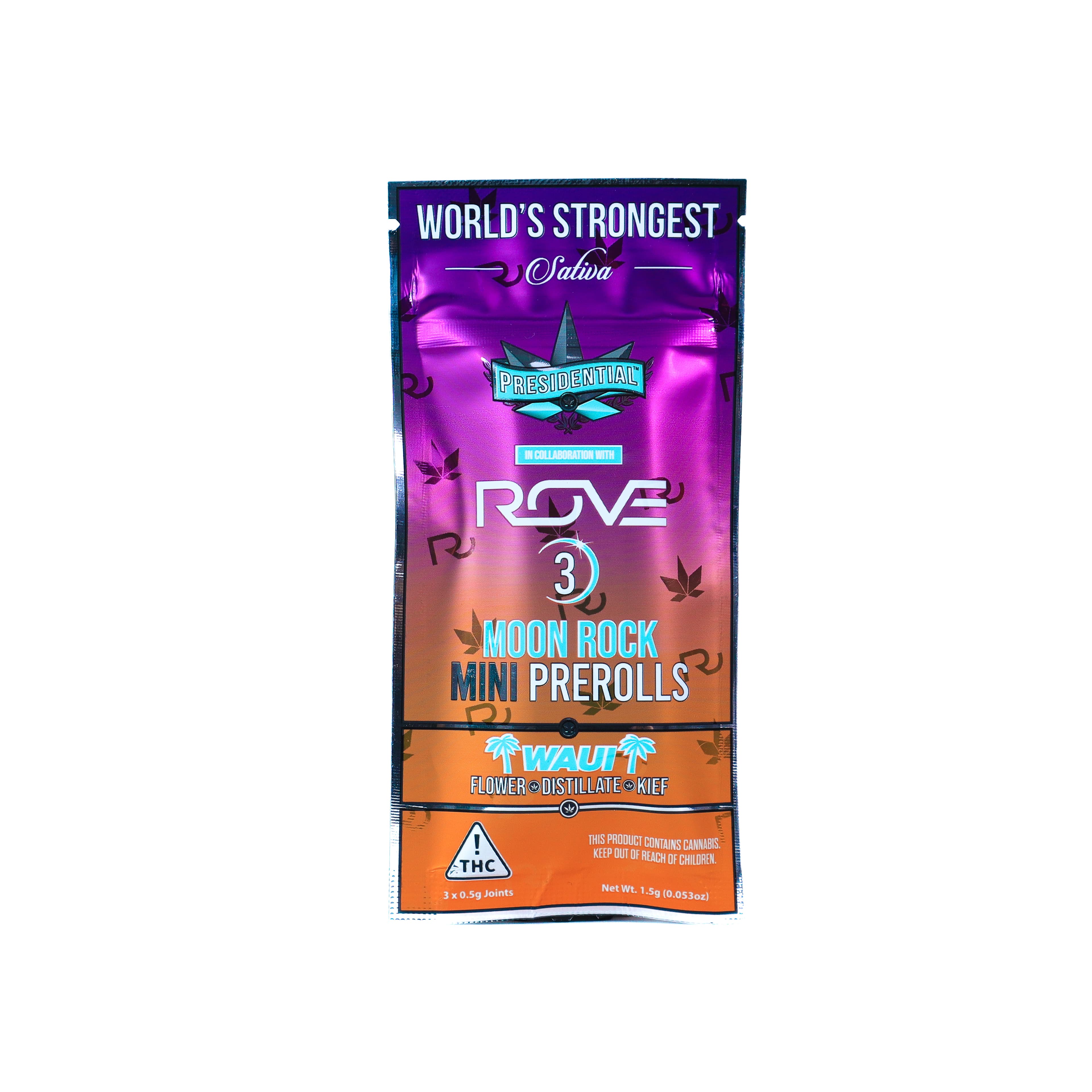 Presidential | Waui Moon Rock Mini 3pk Pre-Rolls 1.5g