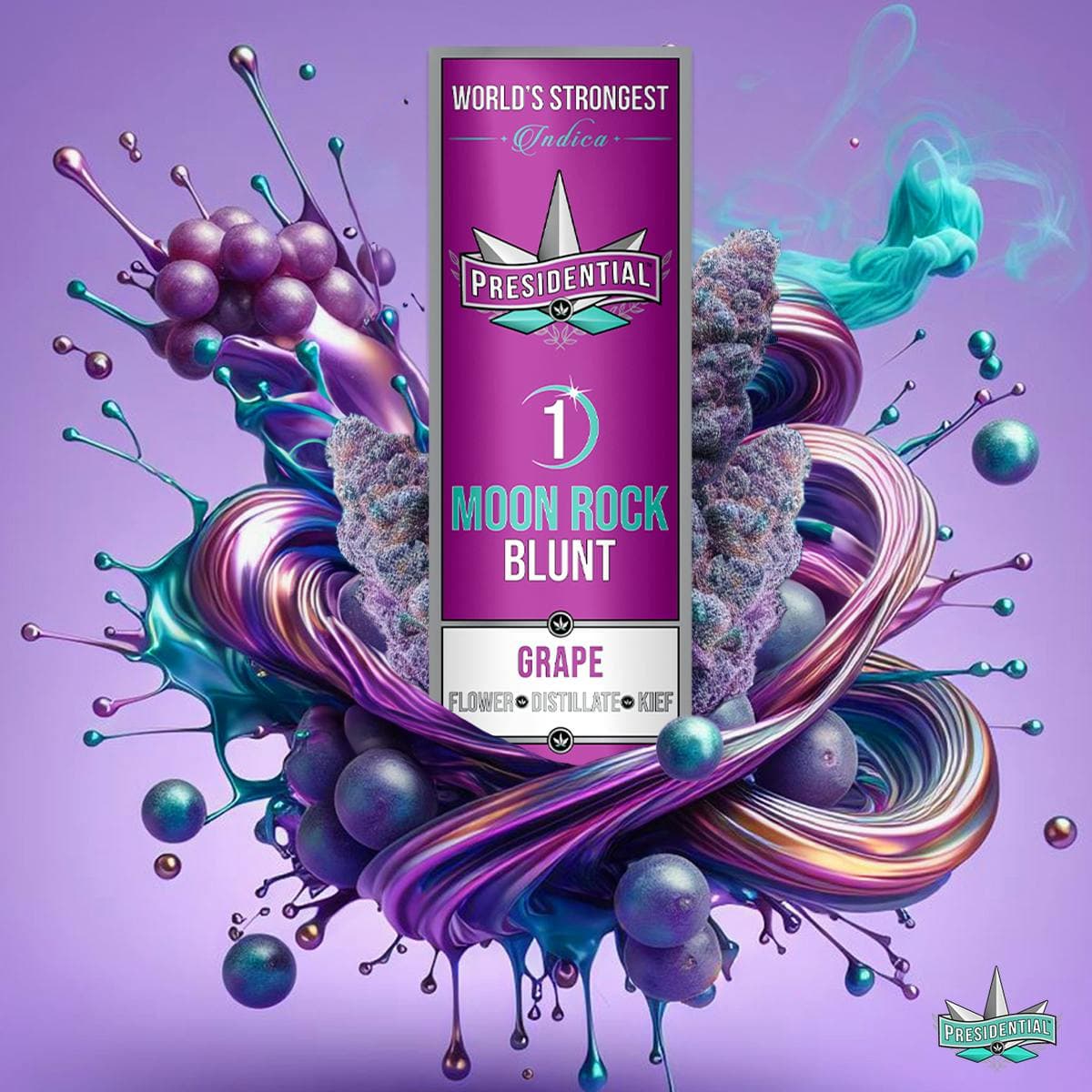 Presidential Grape 1.5g Moon Rock Blunt