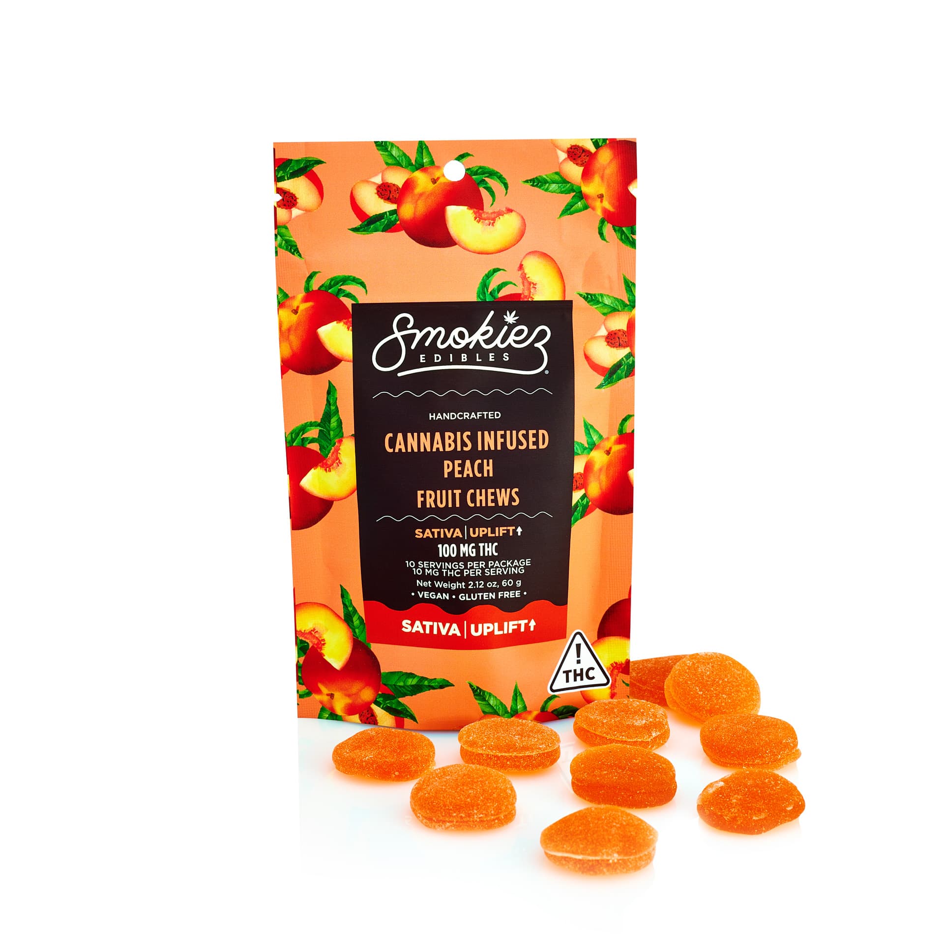 Peach Sativa 100mg THC Fruit Chews