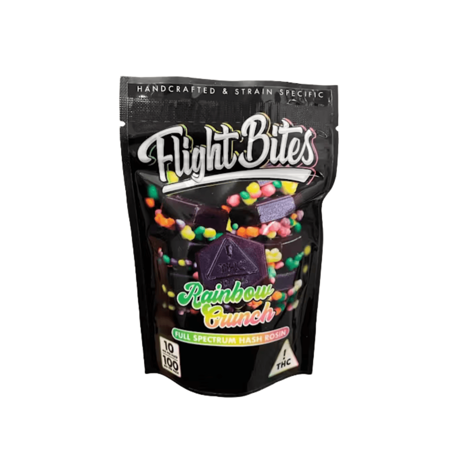 Flight Bites Rainbow Crunch Rosin Gummies 100mg