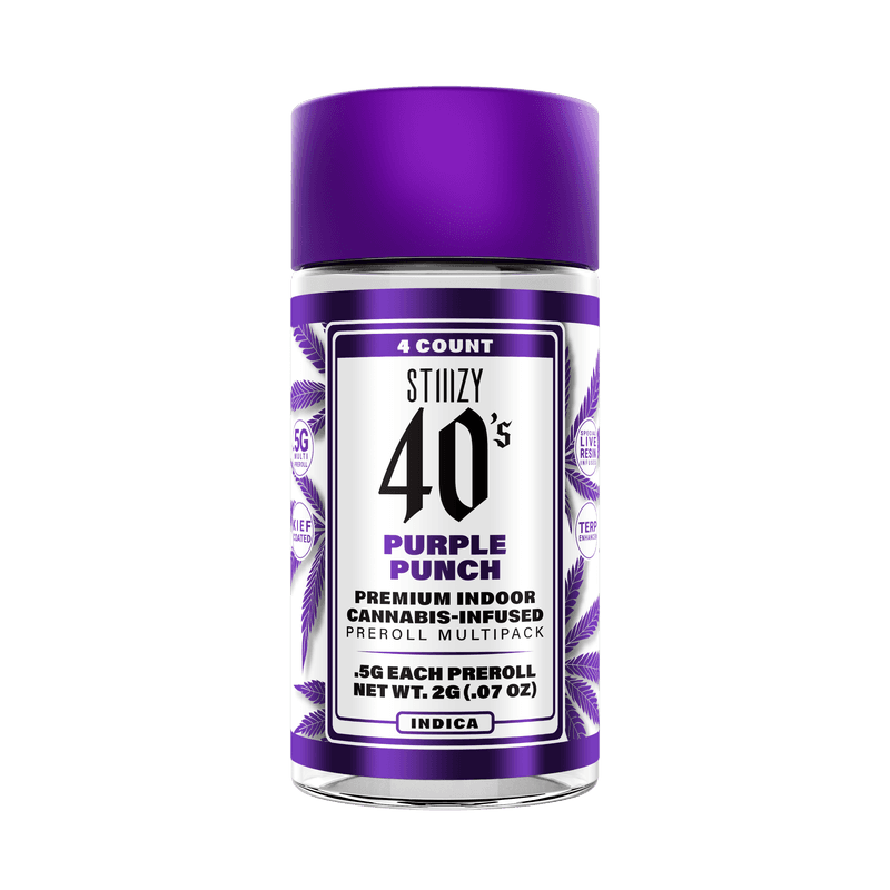 Stiiizy 40's | Purple Punch | 2g 4pk] [Infused Preroll] NOT REDEEMABLE