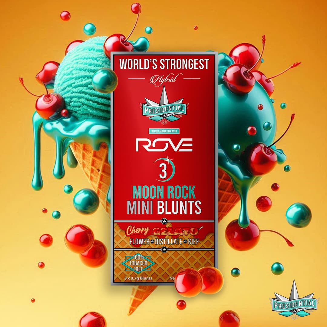 Presidential - Cherry Gelato Moon Rock Mini Blunt 3pk (1.8g)