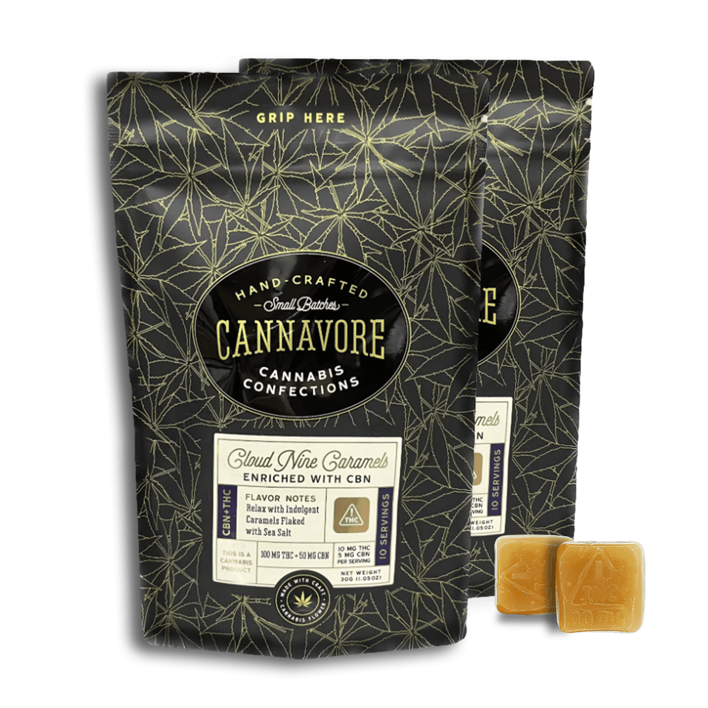 Cannavore - Cloud Nine 2:1 Caramels (100mg)